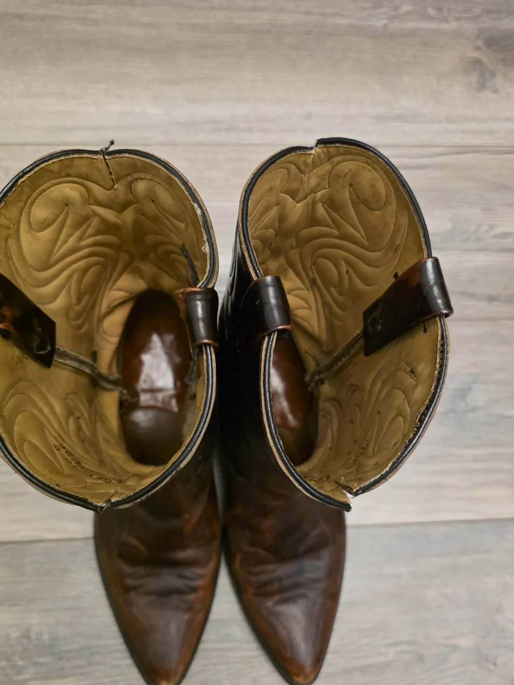 ACME Brown Leather Western Cowboy Boots